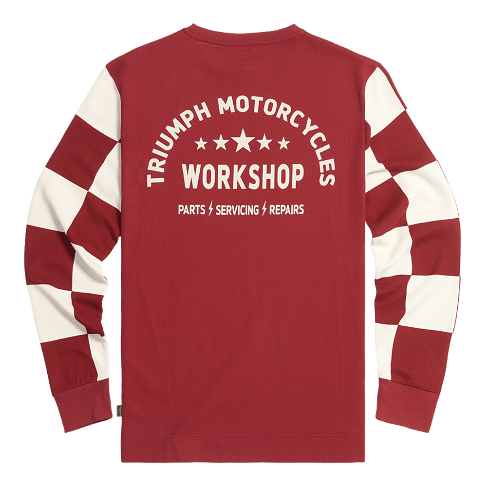 MTLS24133-1-3.png CAMISETA HARKER MANGA ESTILO AJEDREZ COLOR ROJO - Imagen 1